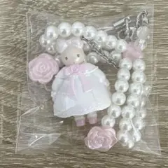 サンリオ ホワイトフリルデザイン ストラップ マロンクリーム