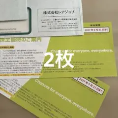 レアジョブ株主優待券　10,000円分×2枚　2027年5月31日までのサムネイル