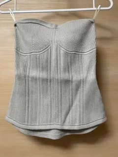 ユニクロ マメクロゴウチ リブ編み ビスチェ ML