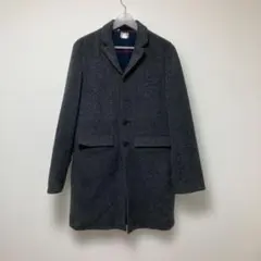 売切 DELUXE グレー チェスターコート Lサイズ