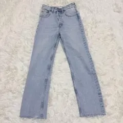 ザラ　デニムパンツ　ライトブルー　XS コットン100