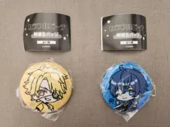 カラフルピーチ　刺繍(ししゅう)缶バッチ　2種セットまとめ売り