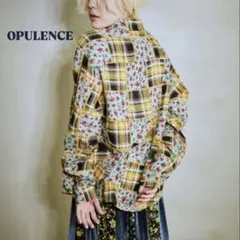 4【美品】OPULENCE パッチワークシャツ　岩﨑大昇着用商品のサムネイル