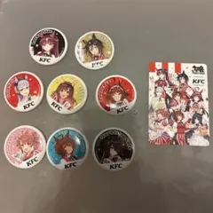 ウマ娘 ケンタッキー コラボ 缶バッジ 8種＋カードセット