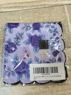 【12/28までの出品】★新品★ ANNA SUI バラ×蝶デザインハンカチ