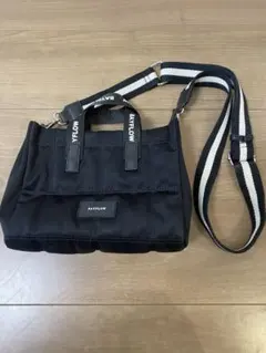 BAYFLOW ブラックショルダーバッグ