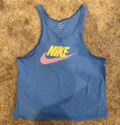 Nike タンクトップ 青 ロゴプリント　Lサイズのサムネイル