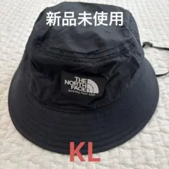 新品◆正規品 ノースフェイス キャンプサイドハット KL キッズ ハット 黒　L