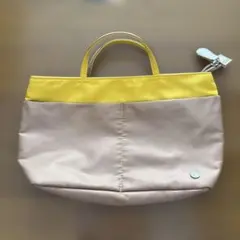 Kitamura ベージュとイエローのハンドバッグ