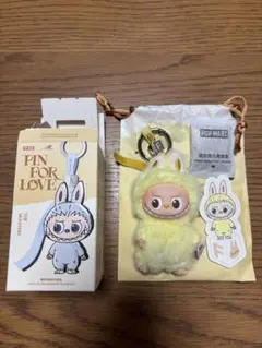 LABUBU PIN FOR LOVE ぬいぐるみ ラブブ イニシャル 【F】