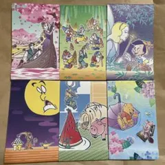 ディズニー　メモ帳6つセット