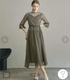 新品　Dorry Doll ラメチュールシフォンワンピース　オケージョン　結婚式