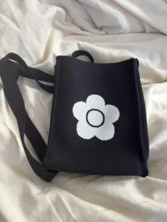 MARY QUANT フラワーモチーフ ショルダーバッグ