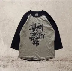 【希少】00s stussy ラグランT バイカラー