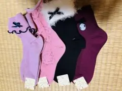 tutuanna ガーリー系靴下4足セット