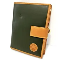 ハンティングワールド 折り財布 バチュークロス レザー カーキ - メルカリ