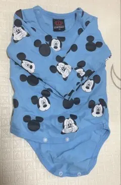 ミッキーマウスロンパース 青