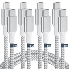 タイプc ケーブル usb 【1m+1m+2m+2m 4本 60W急速充電】PD