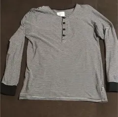 サタデーズサーフ ヘンリーネックボーダーカットソー