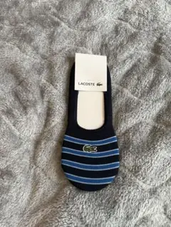 LACOSTE ネイビー ストライプ ソックス　新品未使用品