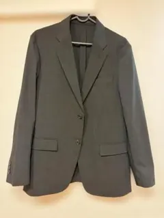 ユニクロ 感動ジャケット ウールライク ブラック S