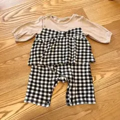 ベルメゾン　胸リボン　カバーオール　女の子　70