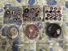 鬼滅の刃 和紙缶バッジ 切り絵シリーズ 3点セット