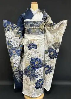 振袖フルセット オーダー仕立て 白地 ホワイト 刺繍 金彩加工 成人式