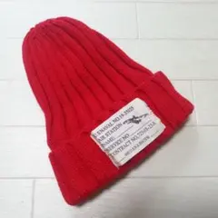 新品❤️ニット帽 タグ付き ビーニー ワッチキャップ レッド 赤
