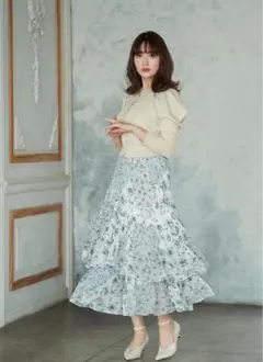 herlipto Spring Flower Field Long Skirtのサムネイル