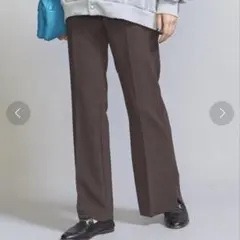 美品　BEAUTY&YOUTH ダブルクロスフレアパンツ　ウォッシャブル　Ｓ