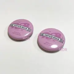 UNFAIR RULE 缶バッジ2個セット ライジングサン2026 RSR26