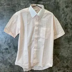 a.v.v HOMME【L】ストライプシャツ ボタンダウン コットン混