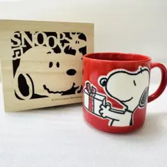 【新品・未使用】PEANUTS スヌーピー 木箱付き マグカップ yamaka