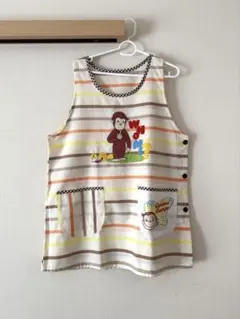 保育士エプロン⭐︎おさるのジョージ