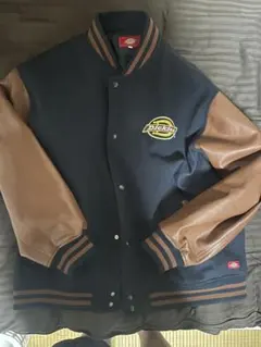Dickies スタジャン XL ネイビー/ブラウン