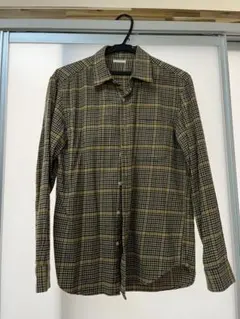 GU チェックシャツ イエロー