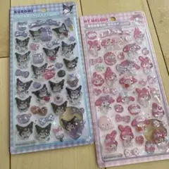 ボンボンドロップシール　マイメロ　クロミ　セット
