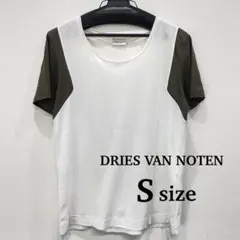【DRIES VAN NOTEN】半袖Tシャツ《S》バイカラー カットソー 綿のサムネイル