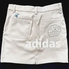 アディダス　ゴルフ　adidas スカート　ベージュ　M ミニスカートのサムネイル