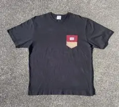 ま*あ様 coen Tシャツ 胸ポケット バイカラー ブラック XL