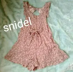 snidel★F サーモンピンク★背中空きレースワンピースのサムネイル