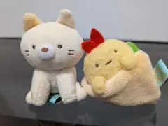 ２体セット＊すみっコぐらし　10周年タイムカプセル　てのりぬいぐるみ　ねこ