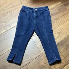 スリット入り デニムパンツ 90cm プティマイン　petitmine