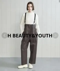 ＜H＞GABA HIGH WAIST SUSPENDERS PANTS Sサイズのサムネイル