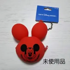 未使用品☆ディズニーリゾート ミッキー バルーン バッグチャームケース付 赤のサムネイル