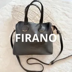 FIRANOフィラノ/2wayショルダーバッグ サイドジップ　ハンドバッグ