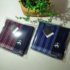 【新品】ブルックスブラザーズ タオルハンカチ　2枚セットのサムネイル
