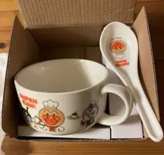 アンパンマン　スープマグ&レンゲ　すかいらーくアンパンマンクラブ
