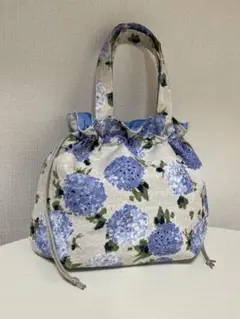 ハンドメイド　巾着バッグ　トートバッグ